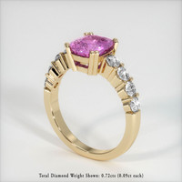 2.12 Ct. Sapphire Ring, 14K Yellow Gold 2