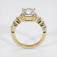3.99 Ct. White Sapphire Ring, 14K Yellow Gold 3