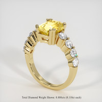 3.05 Ct. Yellow Sapphire Ring, 14K Yellow Gold 2