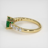 1.17 Ct. Emerald Ring, 18K Yellow Gold 4