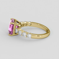 3.58 Ct. Pink Spinel Ring, 18K Yellow Gold 4