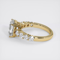 3.99 Ct. White Sapphire Ring, 18K Yellow Gold 4
