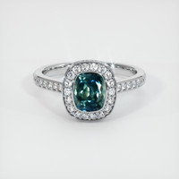 1.21 Ct. Sapphire Ring, Platinum 950 1