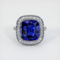 7.64 Ct. Sapphire Ring, 14K White Gold 1