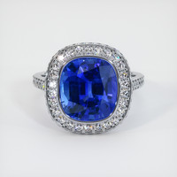 5.45 Ct. Sapphire Ring, 14K White Gold 1