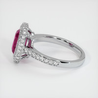 2.46 Ct. Purplish Pink Sapphire Ring, 14K White Gold 4