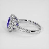3.05 Ct. Color Change Sapphire Ring, 14K White Gold 4