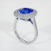 5.45 Ct. Sapphire Ring, 18K White Gold 2