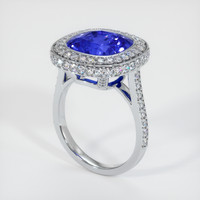 7.60 Ct. Sapphire Ring, 18K White Gold 2