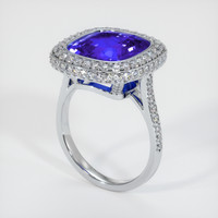 7.24 Ct. Sapphire Ring, 18K White Gold 2