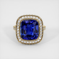 7.64 Ct. Sapphire Ring, 14K Yellow Gold 1