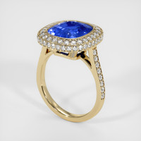 5.45 Ct. Sapphire Ring, 14K Yellow Gold 2