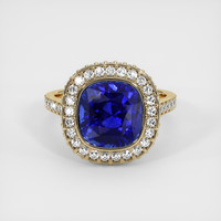 6.11 Ct. Sapphire Ring, 18K Yellow Gold 1