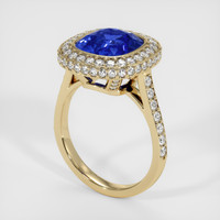 6.11 Ct. Sapphire Ring, 18K Yellow Gold 2
