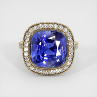 7.24 Ct. Sapphire Ring, 18K Yellow Gold 1