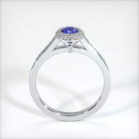 0.44 Ct. Blue Sapphire Ring, 10K White Gold 3