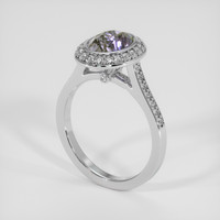 2.44 Ct. Bi Color Sapphire Ring, 18K White Gold 2