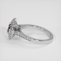 2.44 Ct. Bi Color Sapphire Ring, 18K White Gold 4