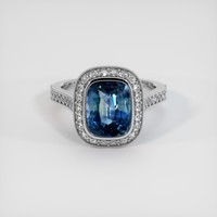 5.00 Ct. Bi Color Sapphire Ring, Platinum 950 1