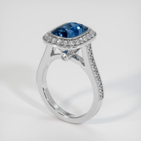 5.00 Ct. Bi Color Sapphire Ring, Platinum 950 2