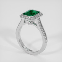 2.45 Ct. Emerald Ring, Platinum 950 2