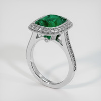 4.69 Ct. Emerald Ring, Platinum 950 2