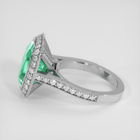 6.14 Ct. Emerald Ring, Platinum 950 4
