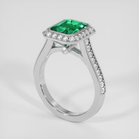 2.83 Ct. Emerald Ring, Platinum 950 2