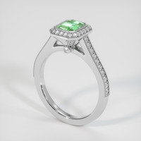 0.84 Ct. Emerald Ring, Platinum 950 2
