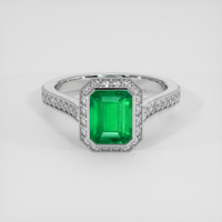 2.35 Ct. Emerald Ring, Platinum 950 1