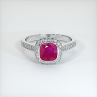 1.22 Ct. Ruby Ring, Platinum 950 1