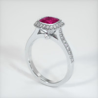 1.22 Ct. Ruby Ring, Platinum 950 2