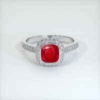 1.54 Ct. Ruby Ring, Platinum 950 1