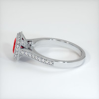 0.80 Ct. Ruby Ring, Platinum 950 4