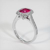 1.23 Ct. Ruby Ring, Platinum 950 2