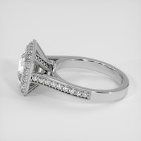 4.01 Ct. White Sapphire Ring, Platinum 950 4