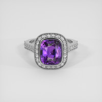 4.69 Ct. Purple Sapphire Ring, Platinum 950 1