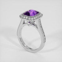 4.69 Ct. Purple Sapphire Ring, Platinum 950 2