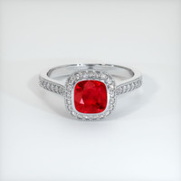 1.62 Ct. Ruby Ring, Platinum 950 1