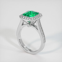 3.35 Ct. Emerald Ring, Platinum 950 2