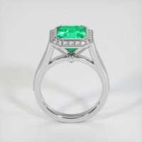 3.35 Ct. Emerald Ring, Platinum 950 3