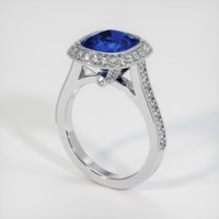 4.25 Ct. Blue Sapphire Ring, Platinum 950 2