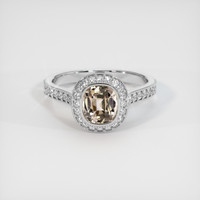 1.59 Ct. Sapphire Ring, Platinum 950 1