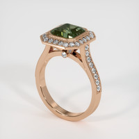 4.06 Ct. Bi Color Sapphire Ring, 14K Rose Gold 2