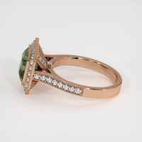 4.06 Ct. Bi Color Sapphire Ring, 14K Rose Gold 4