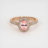 1.12 Ct. Sapphire Ring, 14K Rose Gold 1