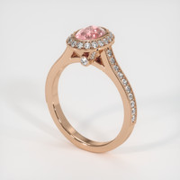 1.12 Ct. Sapphire Ring, 14K Rose Gold 2