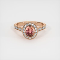 1.35 Ct. Sapphire Ring, 14K Rose Gold 1