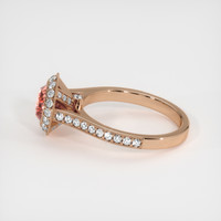1.35 Ct. Sapphire Ring, 14K Rose Gold 4