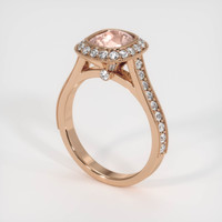 1.58 Ct. Sapphire Ring, 14K Rose Gold 2